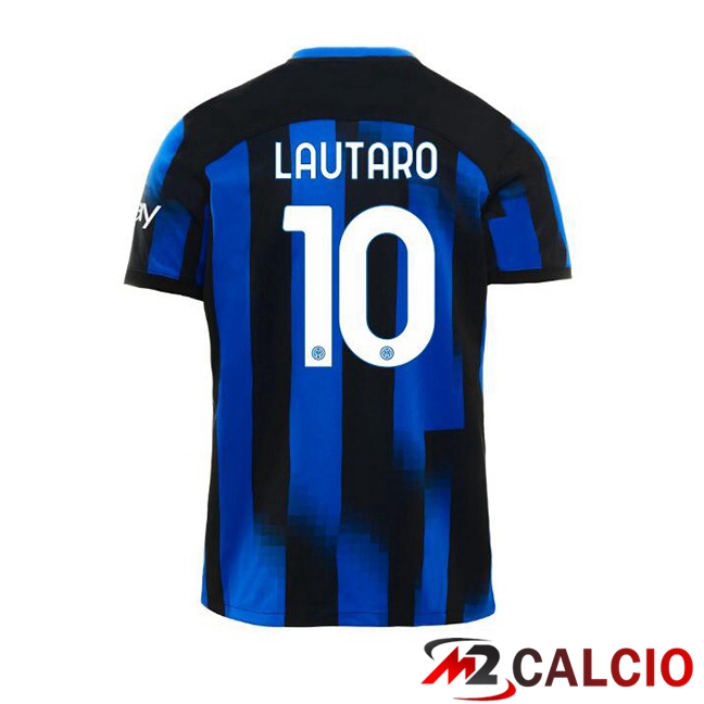 Maglie Calcio Inter Milan (LAUTARO 10) Prima Blu 2023/2024