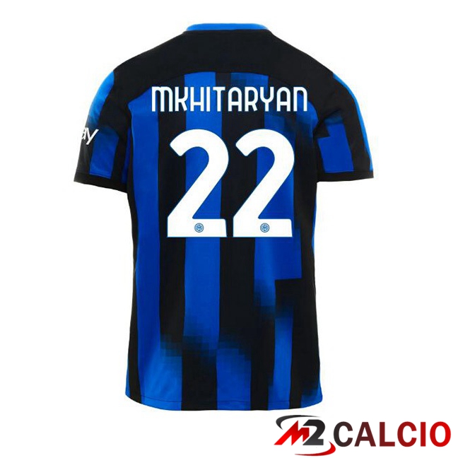 Maglie Calcio Inter Milan (MKHITARYAN 22) Prima Blu 2023/2024