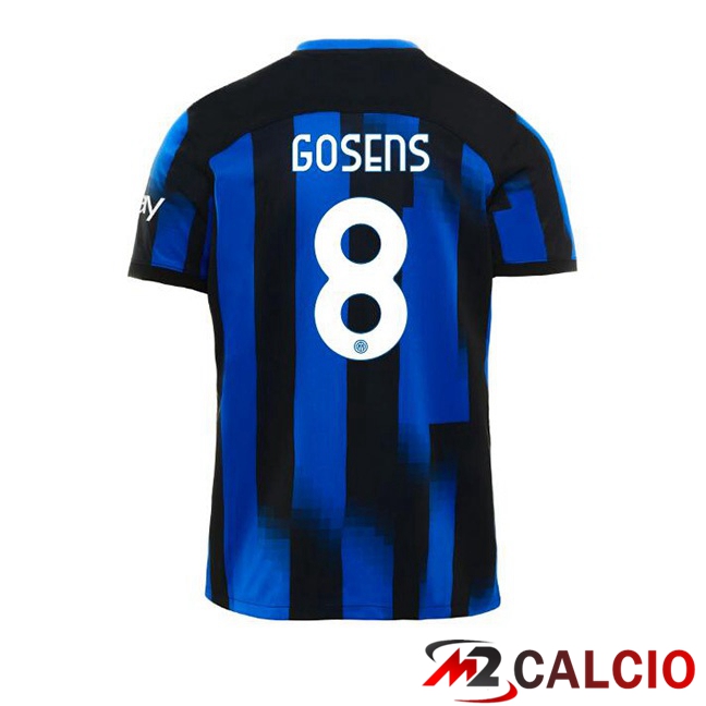 Maglie Calcio Inter Milan (GOSENS 8) Prima Blu 2023/2024