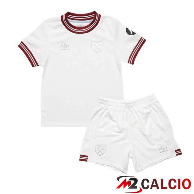 Maglie Calcio West Ham Bambino Seconda Bianco 2023/2024