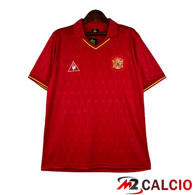 Maglie Calcio Spagna Retro Prima Rosso 1988-1991