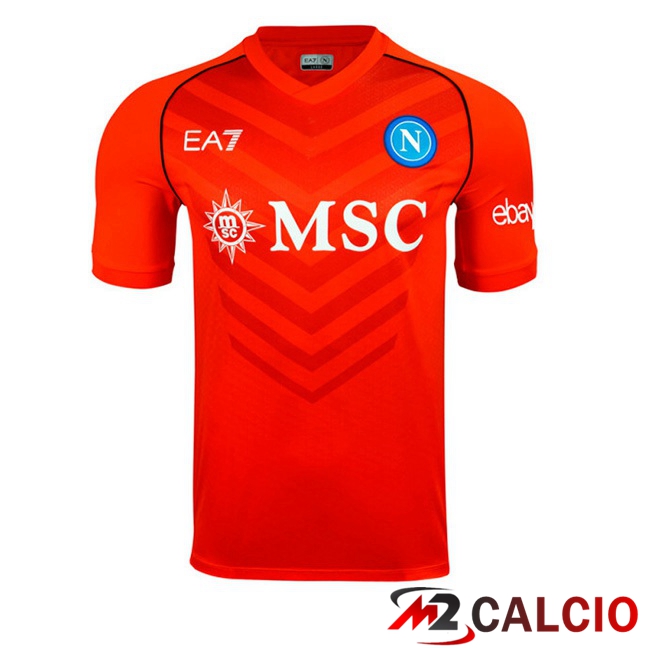 Maglie Calcio SSC Napoli Portiere Rosso 2023/2024