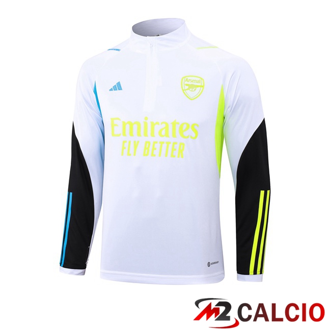 Felpa Allenamento FC Arsenal Bianco 2023/2024