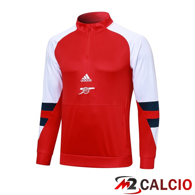 Felpa Allenamento FC Arsenal Rosso Bianco 2023/2024