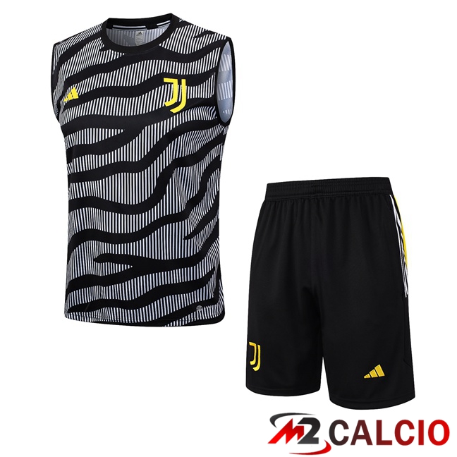 Canotta Calcio Juventus + Pantaloncini Grigio 2023/2024