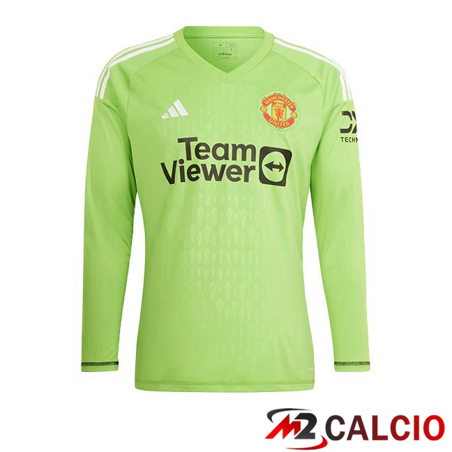 Maglie Calcio Manchester United Portiere Manica Lunga Verde 2023/2024