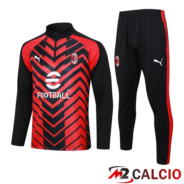 Insieme Tuta Calcio AC Milan Rosso 2023/2024