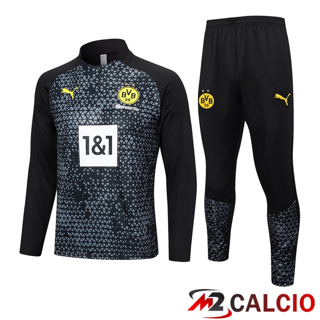 Insieme Tuta Calcio Dortmund BVB Nero 2023/2024
