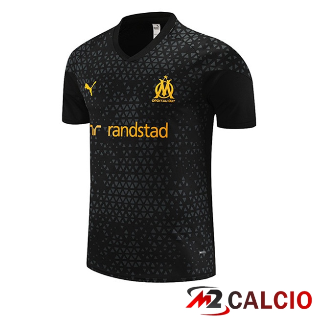 T Shirt Allenamento Marsiglia OM Nero 2023/2024