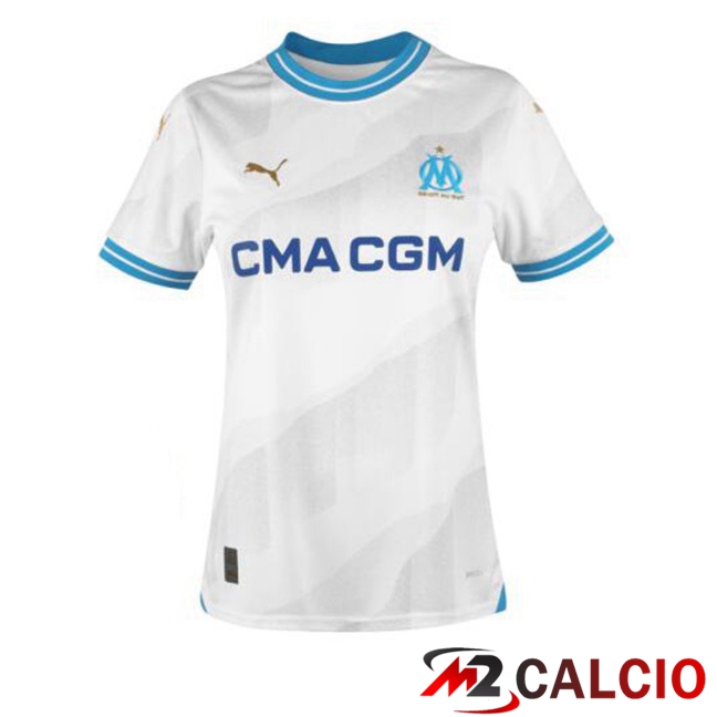 Maglie Calcio Marsiglia OM Donna Prima Bianco 2023/2024