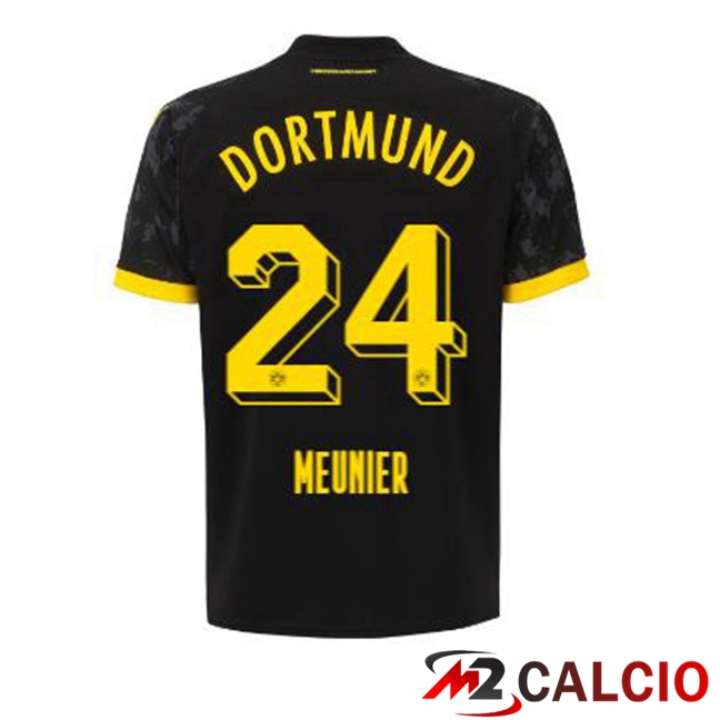 Maglie Calcio Dortmund BVB (Meunier 24) Seconda Nero 2023/2024