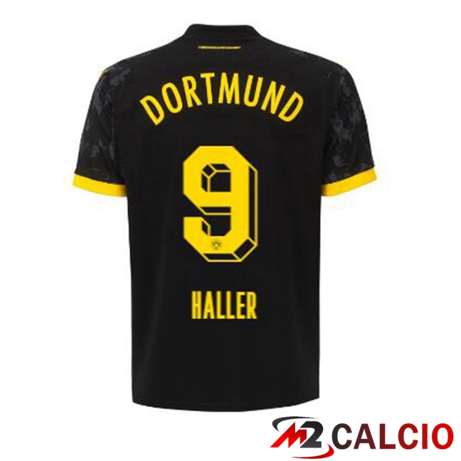 Maglie Calcio Dortmund BVB (Haller 9) Seconda Nero 2023/2024