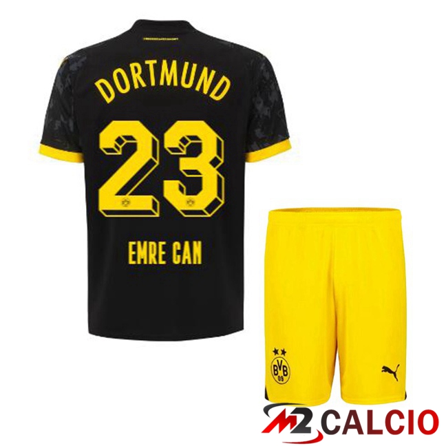 Maglie Calcio Dortmund BVB (Emre Can 23) Bambino Seconda Nero 2023/2024
