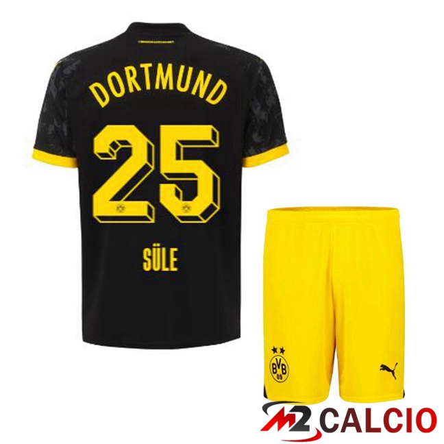 Maglie Calcio Dortmund BVB (Süle 25) Bambino Seconda Nero 2023/2024
