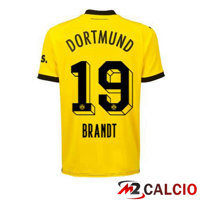 Maglie Calcio Dortmund BVB (Brandt 19) Prima Giallo Nero 2023/2024