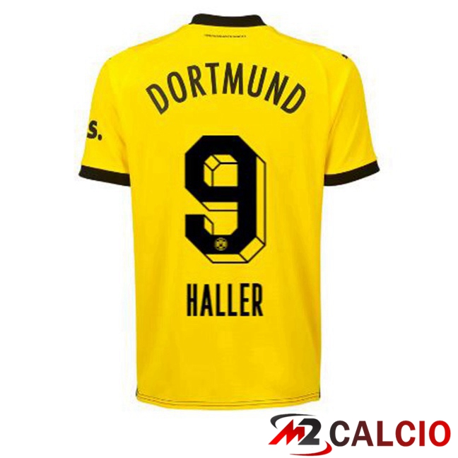 Maglie Calcio Dortmund BVB (Haller 9) Prima Giallo Nero 2023/2024