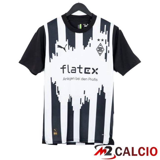Maglie Calcio Monchengladbach Terza Bianco Nero 2023/2024