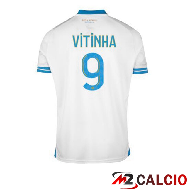 Maglie Calcio Marsiglia OM (VITINHA 9) Prima Bianco 2023/2024