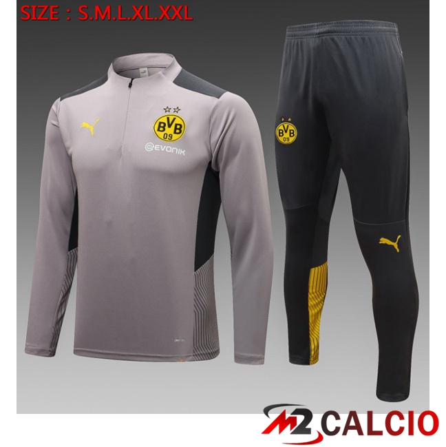 Insieme Tuta Calcio Dortmund BVB Bambino Grigio 2023/2024
