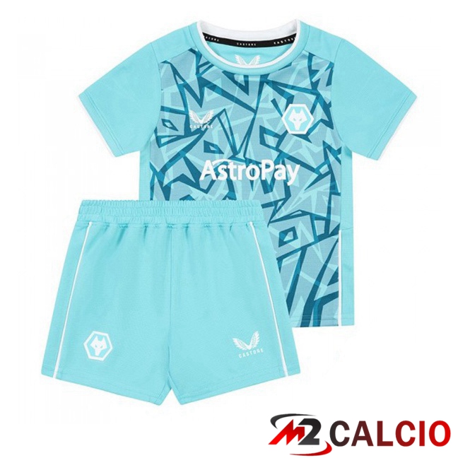 Maglie Calcio Wolves Bambino Terza Blu 2023/2024