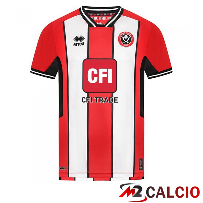 Maglie Calcio Sheffield United Prima Rosso Bianco 2023/2024