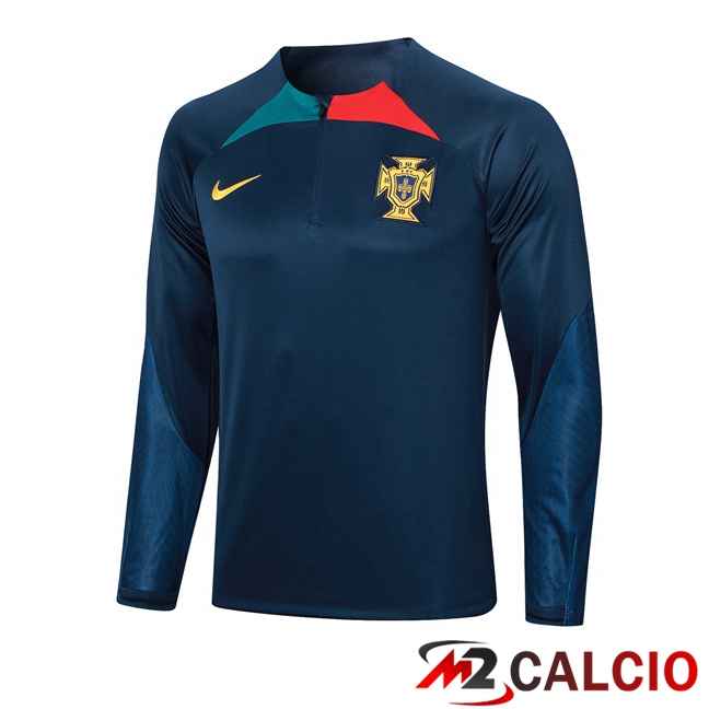 Felpa Allenamento Portogallo Blu Reale 2023/2024