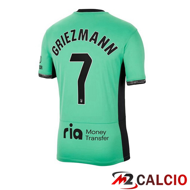 Maglie Calcio Atletico Madrid (Griezmann 7) Terza Verde 2023/2024