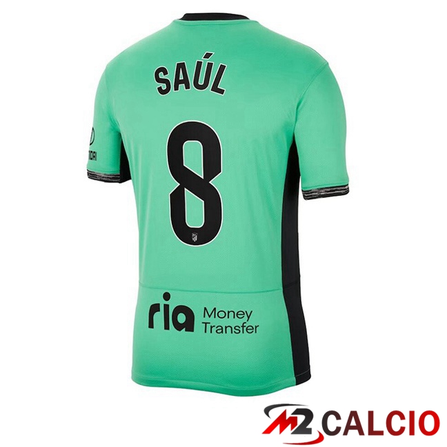 Maglie Calcio Atletico Madrid (Saúl 8) Terza Verde 2023/2024