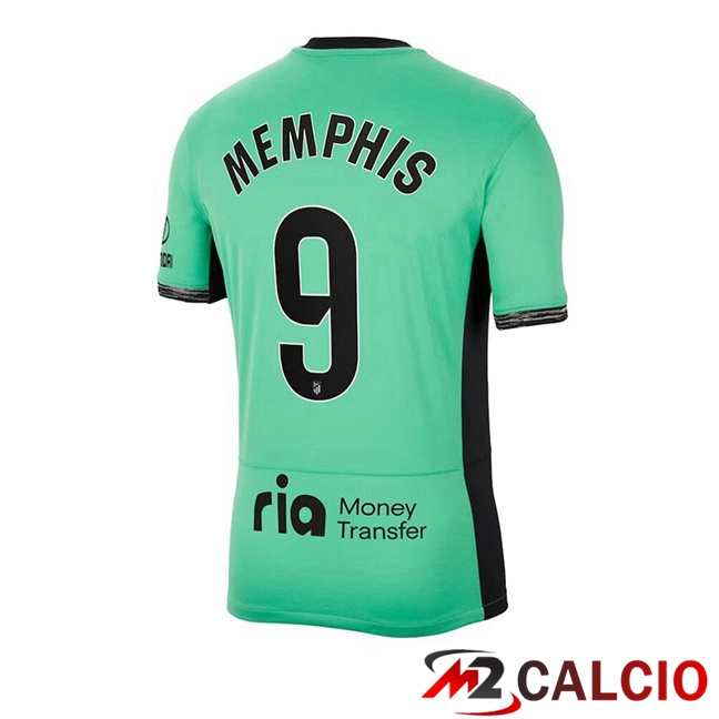 Maglie Calcio Atletico Madrid (Memphis 9) Terza Verde 2023/2024