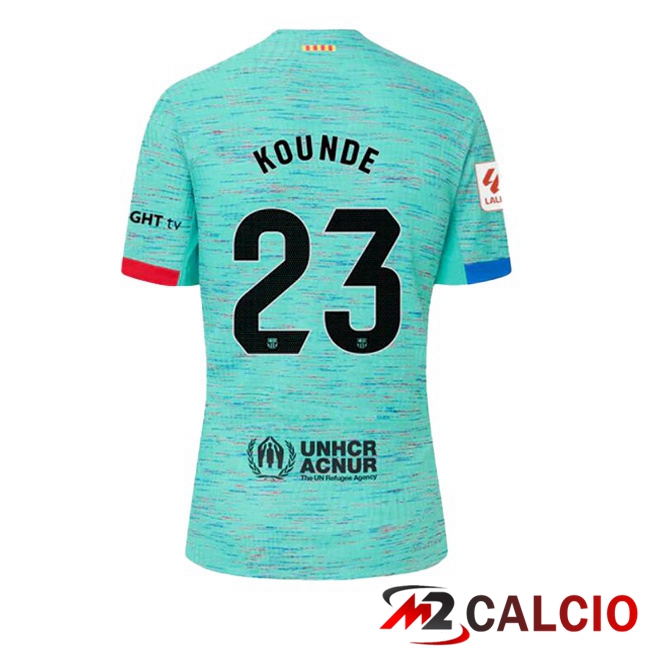 Maglie Calcio FC Barcellona (KOUNDE 23) Terza Verde 2023/2024