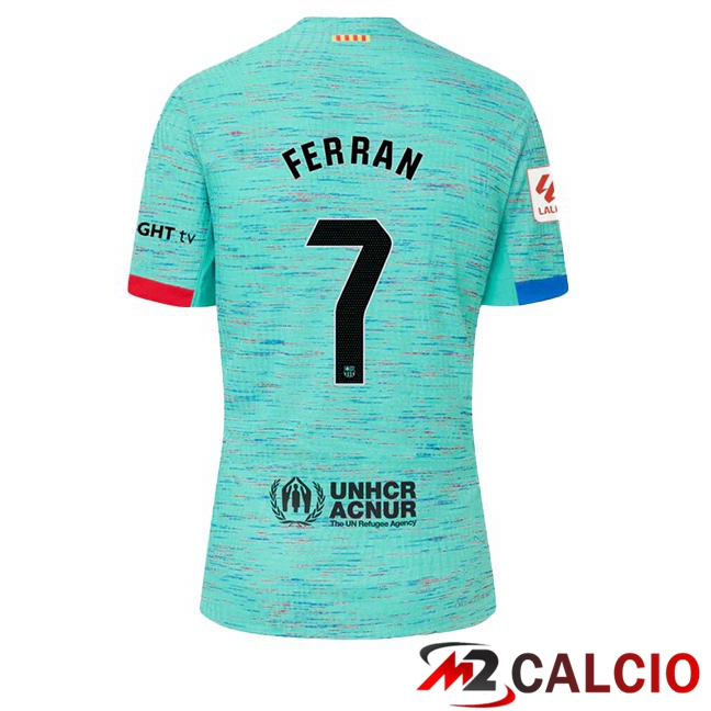 Maglie Calcio FC Barcellona (FERRAN 7) Terza Verde 2023/2024