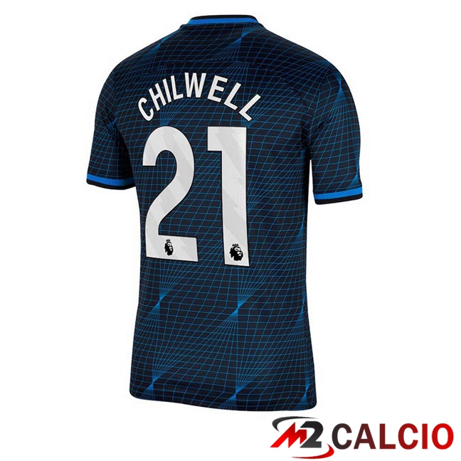 Maglie Calcio FC Chelsea (Chilwell 21) Seconda Blu 2023/2024