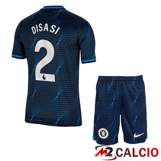 Maglie Calcio FC Chelsea (Disasi 2) Bambino Seconda Blu 2023/2024