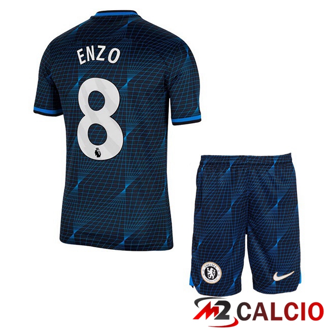 Maglie Calcio FC Chelsea (Enzo 8) Bambino Seconda Blu 2023/2024
