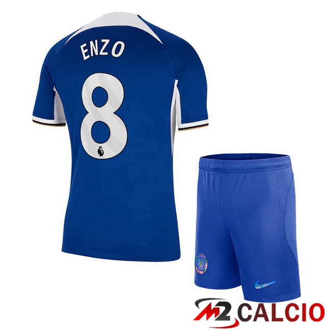 Maglie Calcio FC Chelsea (Enzo 8) Bambino Prima Blu 2023/2024