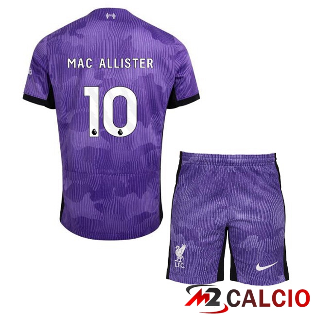 Maglie Calcio FC Liverpool (MAC ALLISTER 10) Bambino Terza Viola 2023/2024