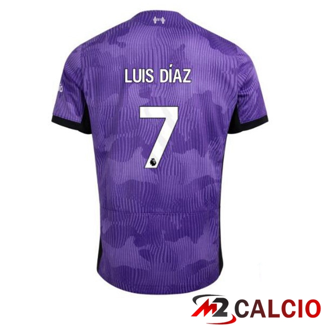 Maglie Calcio FC Liverpool (LUIS DÍAZ 7) Terza Viola 2023/2024