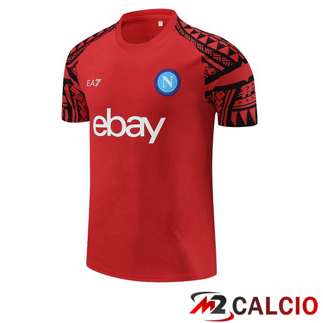 T Shirt Allenamento SSC Napoli Rosso 2023/2024