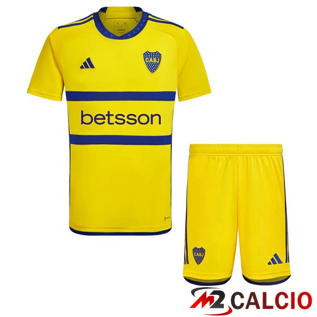 Maglie Calcio Boca Juniors Bambino Seconda Giallo 2023/2024