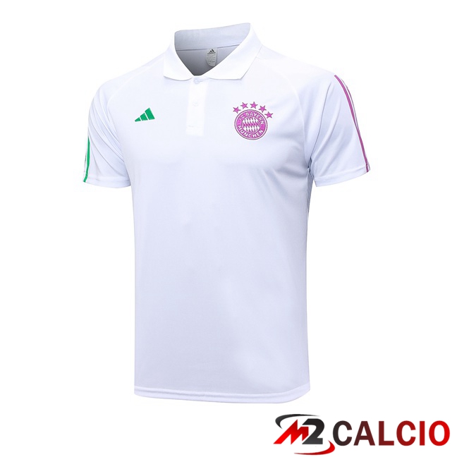 Maglia Polo Bayern Monaco Bianco 2023/2024