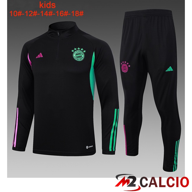 Insieme Tuta Calcio Bayern Monaco Bambino Nero 2023/2024