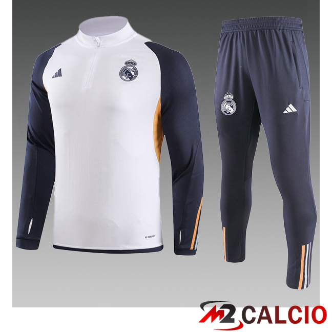 Insieme Tuta Calcio Real Madrid Bambino Bianco 2023/2024