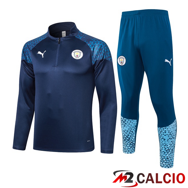 Insieme Tuta Calcio Manchester City Blu Reale 2023/2024