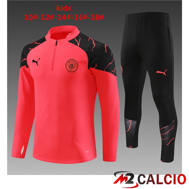 Insieme Tuta Calcio Manchester City Bambino Rosso 2023/2024