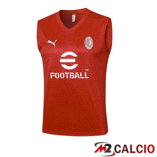 Canotta Calcio AC Milan Rosso 2023/2024