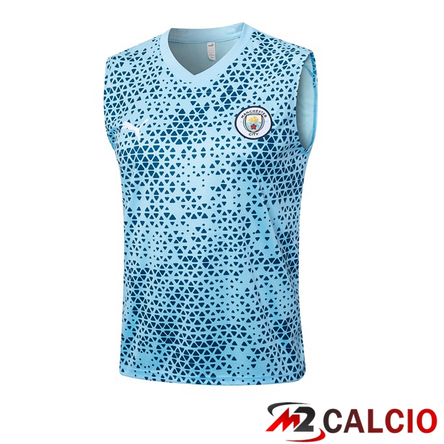 Canotta Calcio Manchester City Blu 2023/2024
