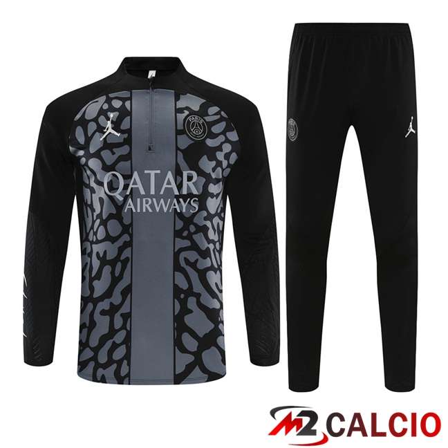 Insieme Tuta Calcio JORDAN Paris PSG Nero 2023/2024