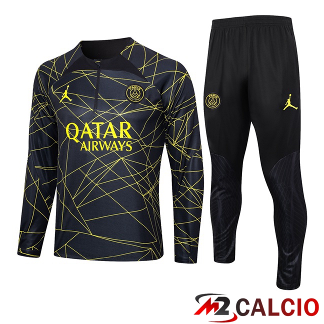 Insieme Tuta Calcio JORDAN Paris PSG Nero 2023/2024