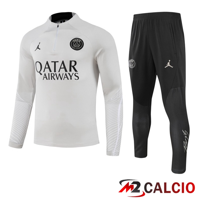 Insieme Tuta Calcio JORDAN Paris PSG Grigio 2023/2024