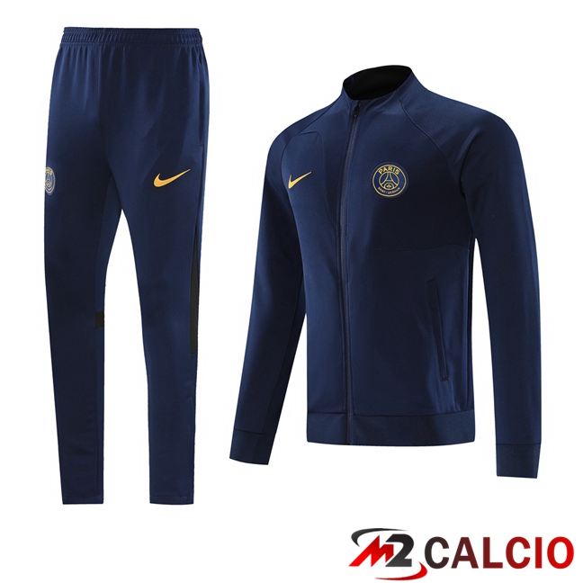Insieme Tuta Calcio - Giacca Paris PSG Blu Reale 2023/2024